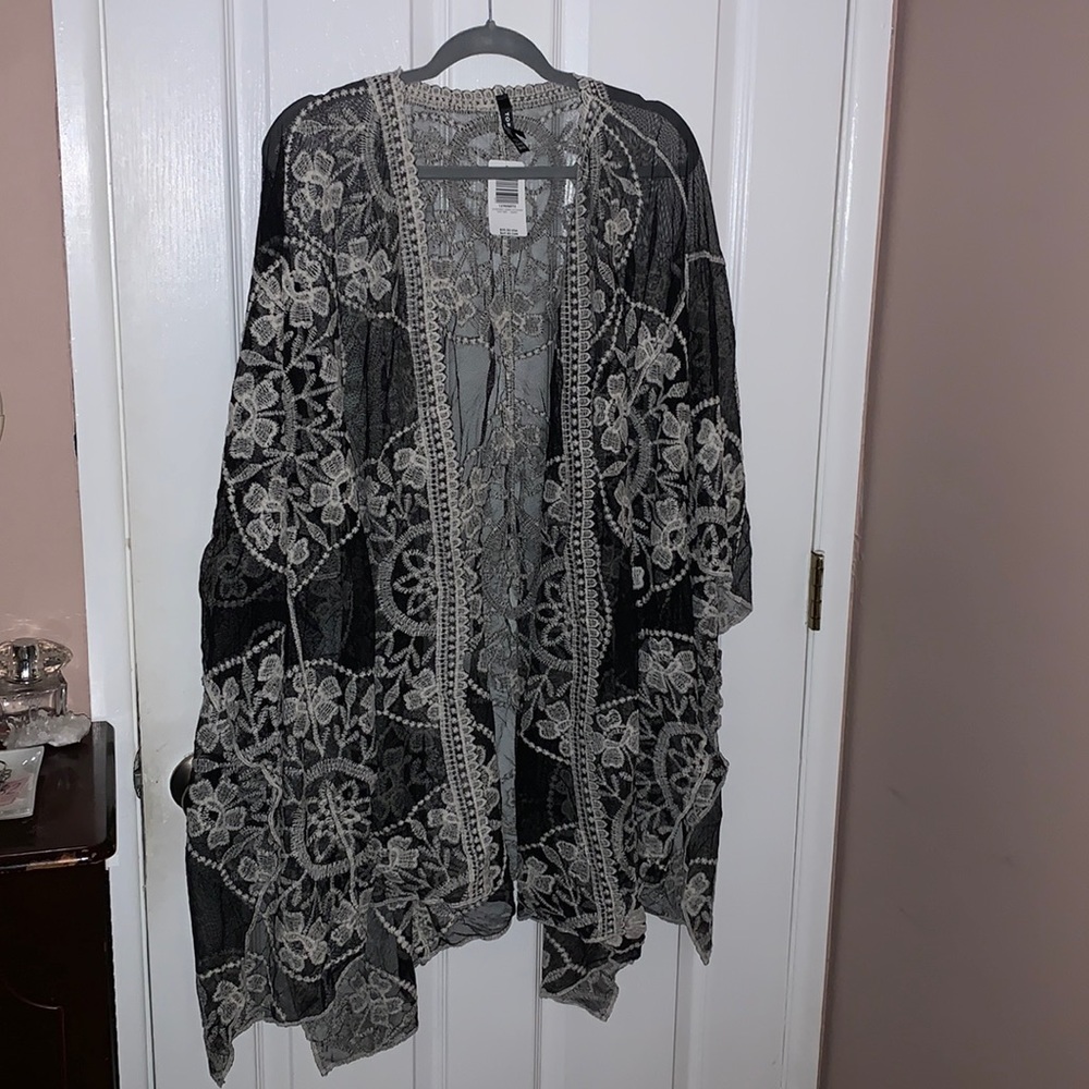 Torrid Embroidered Lace Ruana